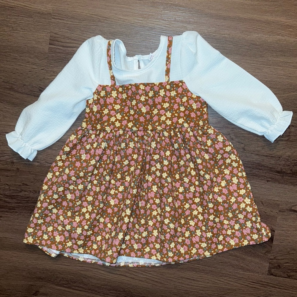 Toddler Fall Floral Dress (3T)